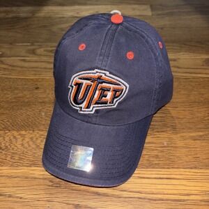 NEW UTEP Miners Y2K Top of‎ the World Navy Orange Adjustable Strapback Hat